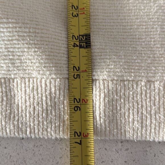 NWOT Free People Ottoman Slouchy Tunic Sweater Ivory Cream Ribbed Long Sleeves - Picture 13 of 14